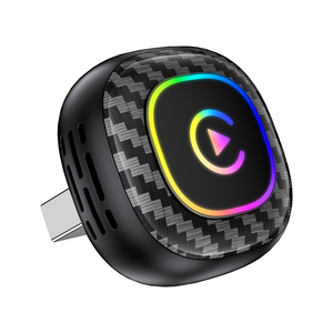 ดองเกิลแปลง CarPlay แบบมีสายเป็นไร้สาย พร้อมไฟ LED แสดงสถานะ  USB Mini CarPlay Android Auto Connector อะแดปเตอร์ CarPlay ไร้สาย - Product Image 1