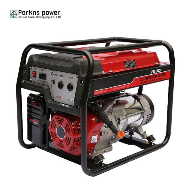 100% Copper Wire Motor 2000w 2800w 5kw 5000w 6.5kw 7.5kw 8kw Petrol Genset Portable Silent Gasoline Generator Set for Home