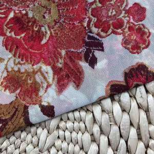 Сетчатая ткань с принтом для женской одежды, аксессуары и платья - Product Image 1