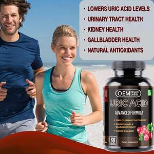Cápsulas de vitaminas de ácido úrico Limpieza de hierbas Soporte articular Recuperación muscular Suplemento de soporte renal - Product Image 5