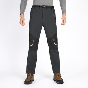Pantalones de Forro Polar para Hombre, Pantalones Casuales Transpirables y Cálidos para Senderismo y Esquí al Aire Libre - Product Image 1