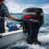 Moteur hors-bord Tohatsu 50 CV M50D2L à 2 temps pour bateau de pêche et petit bateau de transport
