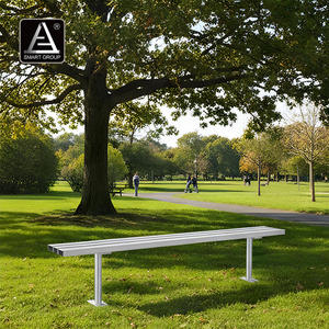 Muebles de jardín Bancos al aire libre Calle Aluminio Banco largo Asiento Banco de parque <span class=keywords><strong>Patio</strong></span> Banco de jardín <span class=keywords><strong>para</strong></span> Campus universitario Empresa - Product Image 5