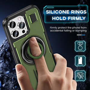 Coques de téléphone portable en silicone réglables et discrètes pour <span class=keywords><strong>iPhone</strong></span> 16 15 14 13 12 11 Pro Max Plus, protection antichoc multicouche - Product Image 6