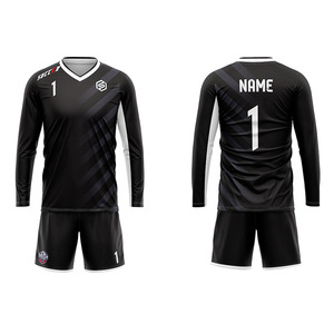 Set Jersey Sepak Bola Lengan Panjang Sublimasi Pakaian Sepak Bola Latihan Kaos Sepak Bola untuk Kiper - Product Image 4