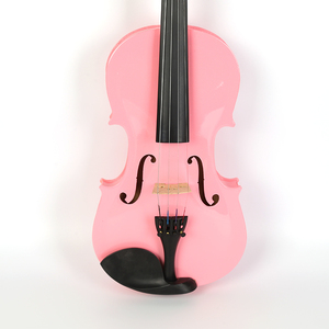 Beginner Volwassen Viool, Kinderen Roze Viool, 44-81. Rode Noot Instrument Voor Beginners - Product Image 3