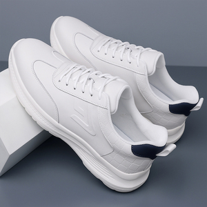 Nuevo Diseño, Venta Caliente, Zapatillas Deportivas Casuales de Microfibra para Hombre, Ligeras y Cómodas para Caminar, Color Negro y Blanco - Product Image 1