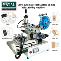 Machine d'étiquetage automatique à plat, applicateur d'étiquettes adhésives pour surface de pochettes, boîtes et bocaux