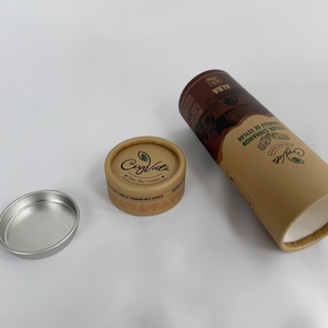 Wholesale Eco-Friendly Handmade Recyclable Biodegradable Kraft Paper Cardboard Tube for Matcha Tea <b>Powder</b> and <b>Food</b> Packaging - Product Image 3