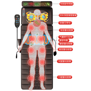 Oreiller de massage du cou avec thérapie thermique et vibrations pour soulager le cou, la taille et le dos, coussin de massage complet pour le corps, alimenté par USB - Product Image 2