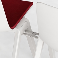 Chaise de salle de formation multifonctionnelle à siège en maille nouveau design avec table d'écriture et accoudoir chaise de bureau