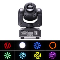 U`King 30W RVBW LED Noir Lumière de Scène Faisceau Gobo Lyre LED Lumière DJ pour Disco KTV Mariage Lampe