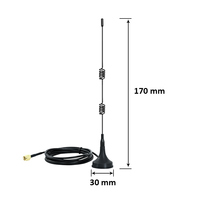 Antenne mâle 2.4GHz 5GHz 5.8GHz pour routeur WiFi carte réseau sans fil adaptateur USB caméra IP de sécurité impédance 50 Ohm