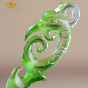 Cristal verre femmes épée cheveux bâton baguettes pince à cheveux broche à la main Phoenix chapeaux cheveux accessoires - Product Image 4