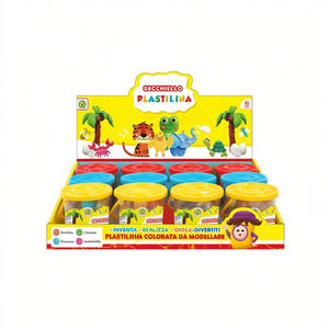 <b>Plasticine</b> Bucket Playdough Set Colorful Modelling Clay For Kids 3+ Years 12 Pots With Animal Theme Packaging - Product Image 2