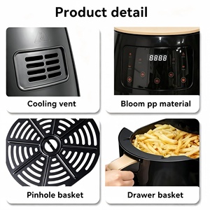 6L Large Capacity Rice Cooker Oil-Free Hot <strong>Air</strong> <strong>Fryer</strong> <strong>Digital</strong> Machine Oven <strong>Air</strong> <strong>Fryer</strong> - Product Image 4