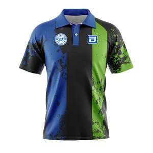 Men High Quality Printed Sublimate Polo Shirt Men Clothing Polo T-Shirt For Sublimation Printing