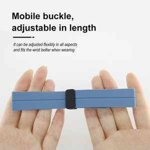 Bracelet de montre à boucle pliante magnétique en métal en silicone pour <span class=keywords><strong>Fitbit</strong></span> Versa 1 <span class=keywords><strong>2</strong></span> Lite accessoires de montre intelligente réglables étanches - Product Image 3