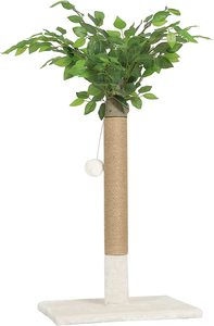 เสารอยขีดข่วนทำจากป่านศรนารายณ์เสาสำหรับแมวสูงเสาลับเล็บแมวธรรมชาติกรอบปีนเขา32นิ้วแบบยั่งยืน - Product Image 4