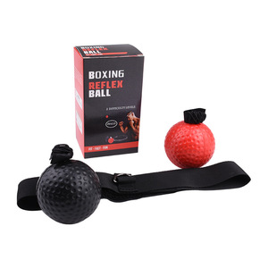 CIMA KF-06 Pelota de <span class=keywords><strong>Boxeo</strong></span> para Reflejos con Banda para la Cabeza, Entrenador Duradero, Portátil, de Uso Universal, Altura Ajustable, Alta Velocidad, Alto Rebote - Product Image 2