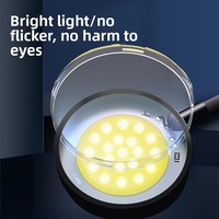 Nouvelle lampe à pince Turtle avec rotation à 360°, prise USB, LED pour aquarium et aquascaping, sans matériau