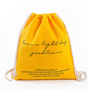 Bolsa de compras de lona con cordón, de algodón ecológico, asequible, personalizada, con diseño de logotipo personalizado. - Product Image 2