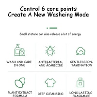 Tablette de nettoyage solide effervescente écologique OEM pour la lessive, parfum lavande, citron, aloe vera et menthe