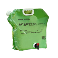 Pochette alimentaire verticale avec bec verseur, 1 gallon, sac à boisson en plastique transparent pour les voyages en plein air et l'alpinisme
