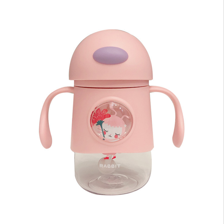 Лидер продаж 2020, портативная Экологически чистая бутылка для воды из тритана без бисфенола А, Детская прозрачная пластиковая бутылка из соломы, бутылка для воды