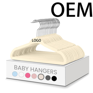 Cintres modernes antidérapants pour vêtements, cintres pour bébés, cintres en velours, lot de 30 cintres en velours - Product Image 1