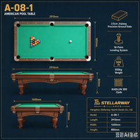 Table de billard de luxe 9 boules, 7ft et 8ft, avec système de retour de billes et options de plancher en ardoise, vente en gros à prix abordable pour le marché domestique