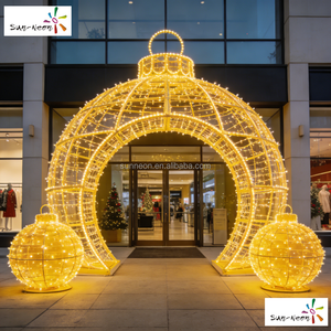 Boule lumineuse LED de Noël, sphère lumineuse de Noël, globe lumineux LED, guirlande lumineuse LED en forme de boule, arche lumineuse LED - Product Image 4