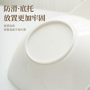 ชามเซรามิกสีขาวทรงสี่เหลี่ยมสำหรับใส่สลัด ใช้ในครัวเรือน - Product Image 5