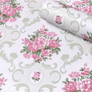 UDK elegante <span class=keywords><strong>carta</strong></span> da parati floreale verde moderna decorazione <span class=keywords><strong>Vintage</strong></span> <span class=keywords><strong>per</strong></span> la casa 45cm piccolo rotolo 10m Peel Stick <span class=keywords><strong>carta</strong></span> da parati funzione impermeabile - Product Image 2