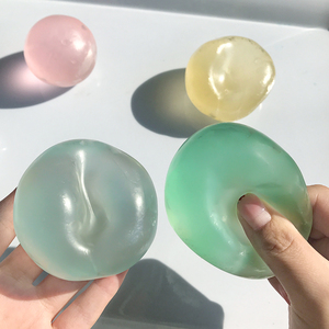 Rainbow Jelly Silicone TPE Soft Squishy Fidget Toy Sensory Anxiety Relief Birthday Party Favors - Product Image 1