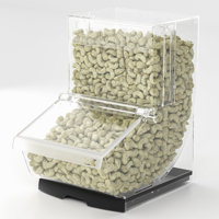ECOBOX Bacs de rangement en plastique avec pelle pour épices, bonbons, sucettes, chocolat et bonbons gélifiés, pour présentation en libre-service en magasin