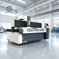 Machine de perçage automatique de verre TANPU 3500x2300x2200mm, moteur CNC 15kw 380V, épaisseur 3-12mm, capacité 0-10M/MIN