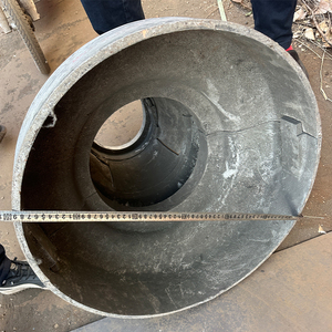 Cubierta Decorativa Clásica de Dos Piezas de Aluminio Fundido y Hierro para Base de Farola, Cubierta Acanalada para Poste de Luz de <span class=keywords><strong>Calle</strong></span>, para Exteriores - Product Image 2