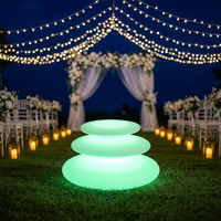 Lampes en pierre multicolores à LED, villas/jardins, lumières en forme de galets artificiels, lumières paysagères étanches, décoration de vacances, Noël