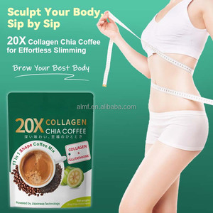 Mélange de café au collagène 20X, glutathion, boisson énergétique beauté riche en protéines, Garcinia Cambogia, poudre instantanée sans gluten, faible en glucides - Product Image 3