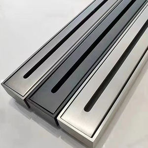 Desagüe de Ducha Lineal Rectangular de Acero Inoxidable Pulido para Baño de Hotel, con Inserto para Azulejos, Ecológico - Product Image 6