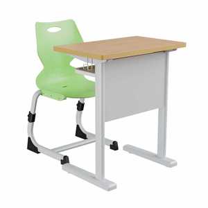 Conjunto de escritorio y silla para estudiantes Lin Ying, muebles escolares modernos minimalistas, escritorio individual para uso en el aula - Product Image 3