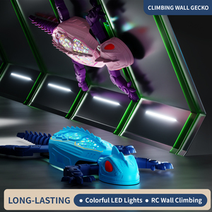 <span class=keywords><strong>Robot</strong></span> Gecko <span class=keywords><strong>Telecomandato</strong></span> a 6 Canali da 2.4 GHz Ricaricabile con Luci, Giocattolo Rampicante su Muro - Un Regalo Unico e Divertente per Bambini - Product Image 1