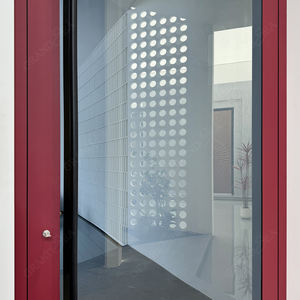 Balcon <span class=keywords><strong>Porte</strong></span> en verre dépoli en option Double Triple entièrement vitrée en aluminium Patio français <span class=keywords><strong>Porte</strong></span> d'entrée pivotante latérale à charnière - Product Image 3