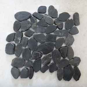 Trắng Phẳng Nhựa Sông Lưới Lát Cobble Và Sỏi Đá Trên <span class=keywords><strong>Net</strong></span> - Product Image 3