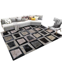 Tapis chinois lavable en machine Tapis de luxe pour la maison Tapis de salon et de chambre antidérapant