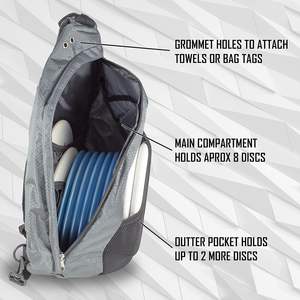 Mochila de Disc Golf de Muestra Gratuita con Dos Soportes Laterales y Correas Molle para Principiantes y Aficionados con Capacidad para 24-26 Discos - Product Image 3