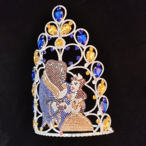 Tiara <span class=keywords><strong>de</strong></span> <span class=keywords><strong>Corona</strong></span> <span class=keywords><strong>de</strong></span> Reina <span class=keywords><strong>de</strong></span> <span class=keywords><strong>la</strong></span> <span class=keywords><strong>Bella</strong></span> <span class=keywords><strong>y</strong></span> <span class=keywords><strong>la</strong></span> <span class=keywords><strong>Bestia</strong></span> para Niñas, Tecnología <span class=keywords><strong>de</strong></span> Incrustación con Garras para Fiestas <span class=keywords><strong>de</strong></span> Aniversario <span class=keywords><strong>y</strong></span> Concursos - Product Image 2