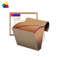 Carpeta Archivadora de Papel Kraft Expandido de 350 g/m², Ecológica, para Papelería Escolar, con Diseño Personalizado, Superventas