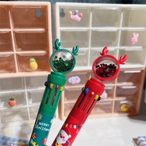 卸売 10色 クリスマス鹿柄 ジェルペン 0.5mm ボールペン 学生向けギフト - Product Image 5